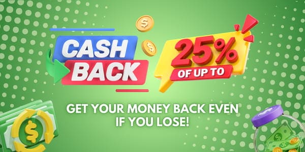 Registration promotion banner with colorful casino game artwork