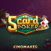 5 Card Poker icon with fanned poker hand artwork