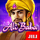 Ali Baba slot icon with desert cave and gold artwork