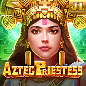 Aztec Priestess slot icon with temple headdress artwork