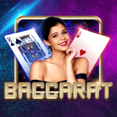 Baccarat B live room icon with red felt artwork