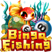 Bingo Fishing icon with mixed ball and fish artwork