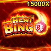 Heat Bingo icon with flaming bingo ball artwork