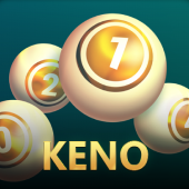 Keno icon with numbered ball grid artwork