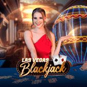 Las Vegas Blackjack icon with chip stack artwork