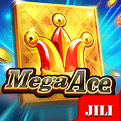 Mega Ace slot icon with golden card suit artwork