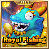 Royal Fishing icon with throne artwork