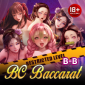 Sexy Blockchain Baccarat B B icon with styled dealer artwork